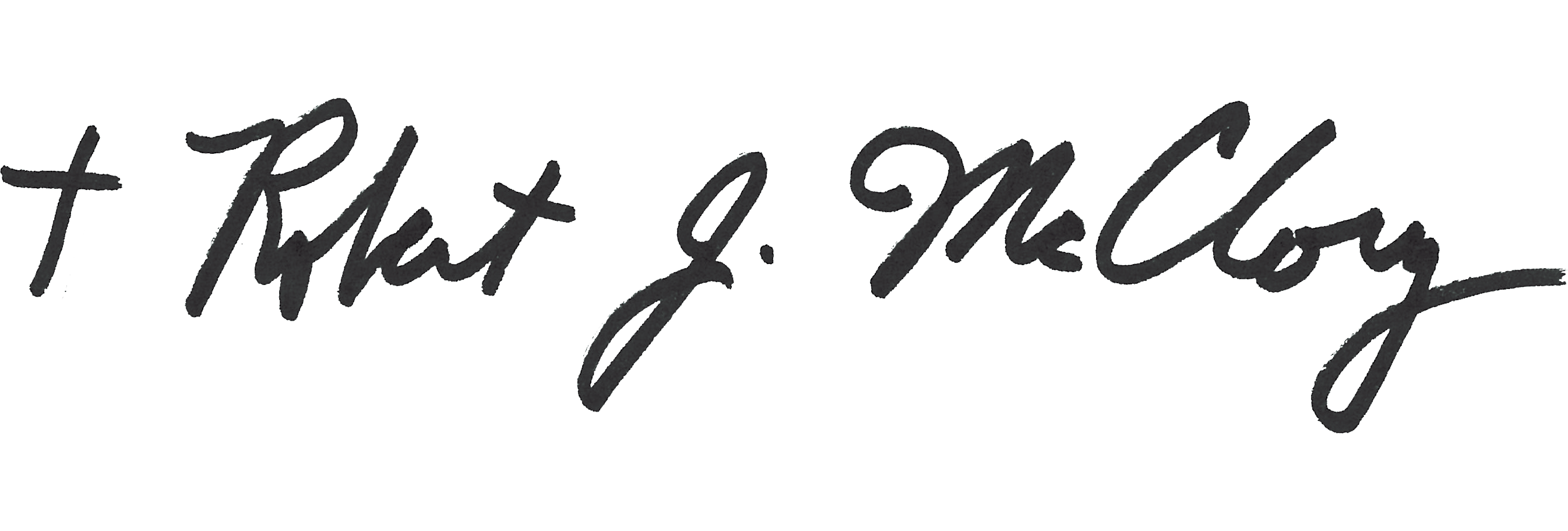 Bishop McClory Signature