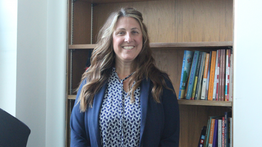 Michelle Biel Ondas is the new principal at her alma mater, St. John the Baptist School in Whiting, the community where she grew up. After 23 years in public education, she is excited to offer her students the opportunity to deepen their Catholic faith through prayer, reflection and lessons centered on Christ. (Marlene A. Zloza photo)